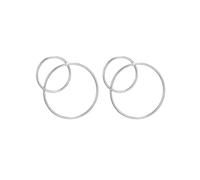 SHVCKLNPW Boucles d’oreilles doubles cercles pour femmes Petit cercle dans un grand cercle Design unique Boucles d’oreilles inhabituelles pour bijoux d’oreilles couleur féminine