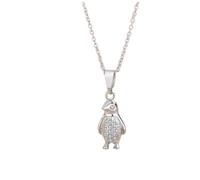SHVCKLNPW Nouvel arrivant Animal mignonBijoux Doux Pingouins Cristal Dauphins Tempérament Colliers pendentifs exquis XL178