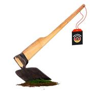 SHW-FIRE 59055 Motobineuse de jardin large avec manche en bois de frêne 110 cm