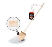 SHW-FIRE Pelle à Neige 50 cm Avec Manche Ovale 150 cm, Contreplaqué Encollé 5 Fois, Bord de Protection en Aluminium, Qualité Supérieure