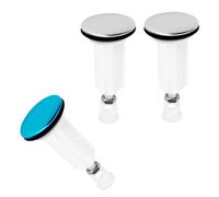 Shwdsy 3 Pièces Bouchon Evier, Matériau PVC Bouchon Lavabo Salle de Bain, Évier Bonde Lavabo, Bonne Étanchéité, Adapté pour Évier et Bidet