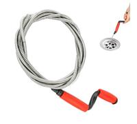 Shwdsy Furet Deboucheur, 4,2 m X 6 mm Furet Canalisation, à Manivelle Drain Snake, pour Nettoyer les Toilettes, Déboucher les Éviers et les Canalisations