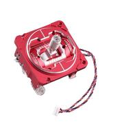ShwyBDrbw Ensemble de Joystick de Hall en métal CNC, Compatible avec la télécommande Radiomaster TX16S HelloRadio V16MAX(Red)