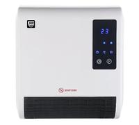 SHX Radiateur soufflant de salle de bain 2000 W SHX71BHL2000W - 2000 W e protection IPX2 - Affichage de la minuterie - Télécommande - Blanc/noir