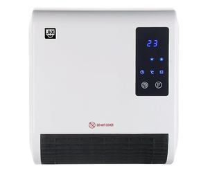SHX Radiateur soufflant de salle de bain 2000 W SHX71BHL2000W - 2000 W e protection IPX2 - Affichage de la minuterie - Télécommande - Blanc/noir
