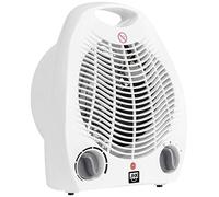 SHX SHX01HL2000 Radiateur soufflant, avec protection anti-basculement, 2000 W, protection anti-basculement, blanc
