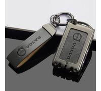 SHXSYN Étui pour Clé de Voiture pour Volvo XC60/XC90/XC40/S90/S60/V40/S60L Housse de Protection pour Porte-clés Télécommande Coque de Clé de Remplacement Accessoires de Voiture,Black-A