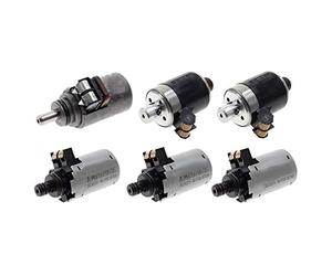 SHY878 Valves timides, 6pcs 722,6 Transmission Automatique Electrovanne for Mercedes Benz Fit for 5 Vitesses Boîte de Vitesses A1402770535 (Couleur : Argent)