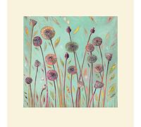 Shyama Ruffell (Dandelion Blue 40 x 40 cm Toile Imprimée