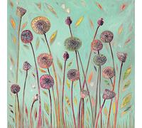 Shyama Ruffell (Dandelion Blue 40 x 40 cm Toile Imprimée