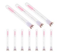 SHYCELOHES 10 Pièces Brosse à Cils avec Étui Rose en Plastique Rechargeable et Portable de Couronne, Accessoire Chic pour Maquillage et Pochettes de Voyage