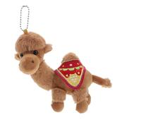 SHYCELOHES Porte-clés Peluche Chameau Doux Peluche Suspendu Mignon pour Sacs à Dos Clés Cadeau Garçon Fille et Adulte