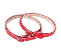 SHYCELOHES Sangles de Cheville pour Talons Hauts Croisées Rouges, en PU, Légères et Détachables, 1 Paire, Accessoires pour Chaussures Élégantes