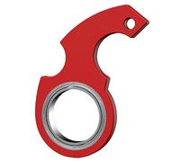 SHYCown Porte-clés Karambit, porte-clés rotatif de décompression, porte-clés portable, 7 cm - rouge, moyen