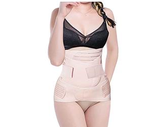 SHYL~JIER Ceinture Ventrale Post-Partum 3 en 1 pour la récupération Post-Partum - Ceinture Ventre/Taille/Bassin pour Femme (XXL, Beige)…