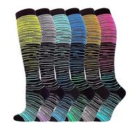 SHYL~JIER Chaussettes de compression pour homme et femme 20-25 mmHg Idéal pour le médecin, l'allaitement, le fitness, les œdèmes, les varices, les voyages, la grossesse