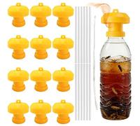 Shyllin 12 Pièces Piège Convient aux Guêpes et aux Frelons, Biopiège Écologique pour Mouches Réutilisable, Peut Être Suspendu ou Placé Verticalement, pour Le Piégeage Vivant