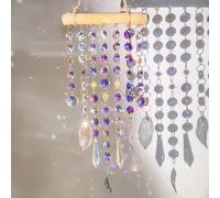 Shyllin Attrape Soleil en Cristal de Style Carillon à Vent, Décoration Suspendue pour Fenêtres et Jardin, Suncatcher Décoratif pour Intérieur et Extérieur