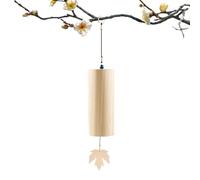 Shyllin Carillon a Vent Exterieur, Bamboo Wind Chime, Carillons Éoliens Japonais, Carillons Éoliens en Bambou Naturel, pour Guérison Sonore Méditation Décoration de Jardin de Maison (D)