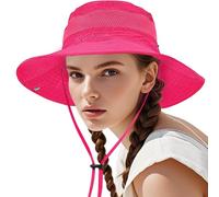 Shyllin dellyy Chapeau Femme Soleil, Chapeau de Soleil Anti UV, Pliable Hat Voyage, Casquette Safari, Pliable Chapeau Brousse, Bucket Hat Anti UV pour Camping, Randonnée, Barbecue, Pêche