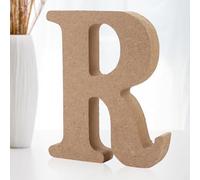 Shyllin Lettres Décoratives Bois, Lettre Bois 10cm, Lettre en Bois Decorative Scrabble, Lettres de Scrabble - Idéal pour la Décoration D'intérieur et les Occasions Spéciales (R)