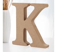 Shyllin Lettres Décoratives Bois, Lettre Bois 10cm, Lettre en Bois Decorative Scrabble, Lettres de Scrabble - Idéal pour la Décoration D'intérieur et les Occasions Spéciales (K)