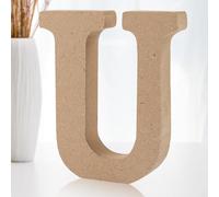 Shyllin Lettres Décoratives Bois, Lettre Bois 10cm, Lettre en Bois Decorative Scrabble, Lettres de Scrabble - Idéal pour la Décoration D'intérieur et les Occasions Spéciales (U)