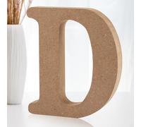 Shyllin Lettres Décoratives Bois, Lettre Bois 10cm, Lettre en Bois Decorative Scrabble, Lettres de Scrabble - Idéal pour la Décoration D'intérieur et les Occasions Spéciales (D)