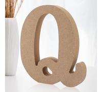 Shyllin Lettres Décoratives Bois, Lettre Bois 10cm, Lettre en Bois Decorative Scrabble, Lettres de Scrabble - Idéal pour la Décoration D'intérieur et les Occasions Spéciales (Q)