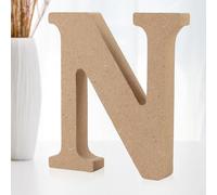 Shyllin Lettres Décoratives Bois, Lettre Bois 10cm, Lettre en Bois Decorative Scrabble, Lettres de Scrabble - Idéal pour la Décoration D'intérieur et les Occasions Spéciales (N)