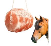 Shyllin Pierre à lécher de sel pour chevaux avec minéraux et oligo-éléments, pierre à lécher sauvage, friandises pour chevaux en 100 % pierre de sel, pierre minérale avec cordon 1700 g - Bovins