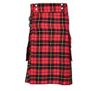 SHYNE KILTS U.K Wallace Homme Mode Sport Écossais Kilt Homme de Luxe Réglable Poche Kilt - Wallace, 40"