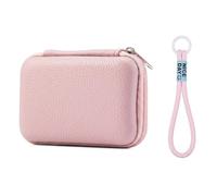 SHYSBV Étui de rangement multifonction rigide pour appareil photo numérique, avec fermeture éclair et compartiment en maille, compatible avec Sony/Canon/Panasonic/Ricoh/Casio, Rose, Mini, Sac à bière