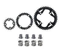 SHYSBV Plateau de pédalier de vélo rond pour VTT - Triple plateau - 22/32/44t 104/64BCD - Pour vélo de course 9/10/11 vitesses - Pliable