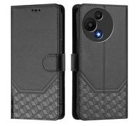 SHYXGLON Coque Cuir Pliante pour TCL 60R 5G / TCL 60 5G,| Étui Protecteur Anti-Choc | Blocage RFID | Fentes Cartes | Dragonne Portefeuille Housse pour TCL 60R/TCL 60 (Noir)