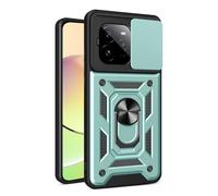 SHYXGLON Coque pour Realme GT 7 Pro 5G avec protection d'appareil photo coulissante, protecteur d'appareil photo, anneau magnétique hybride robuste, béquille, armure militaire antichoc pour Realme GT