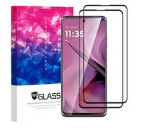 SHYXGLON Protection Écran en Verre Trempé pour Moto Edge 60 Stylus 5G / Moto G Stylus 2025 5G [2 Pcs], Ultra Résistant, Anti-Choc, Anti-rayures, Sans Bulles, Dureté 9H, HD Clair (Noir)