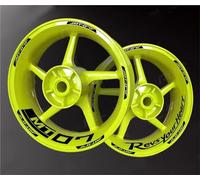 SHYYBD Autocollants Roues Jantes Autocollant De Moyeu De Roue De Moto pour Y&amaha Mt07 MT 07 MT-07 MT 07 Bandes De Jante Réfléchissantes Autocollants Décoratifs Stickers Kit(Couleur 2)