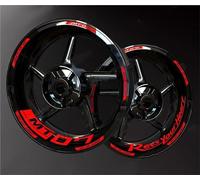 SHYYBD Autocollants Roues Jantes Autocollant De Moyeu De Roue De Moto pour Y&amaha Mt07 MT 07 MT-07 MT 07 Bandes De Jante Réfléchissantes Autocollants Décoratifs Stickers Kit(Couleur 8)