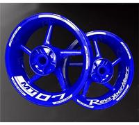 SHYYBD Autocollants Roues Jantes Autocollant De Moyeu De Roue De Moto pour Y&amaha Mt07 MT 07 MT-07 MT 07 Bandes De Jante Réfléchissantes Autocollants Décoratifs Stickers Kit(Couleur 3)