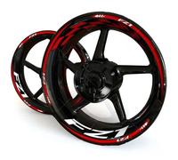 SHYYBD Autocollants Roues Jantes Autocollant De Roue Avant Et Arrière De Moto pour Y&amaha FZ1 FZ 1, Bande De Pneu Résistante Aux Intempéries, Accessoires De Décoration Stickers Kit(Couleur 11)