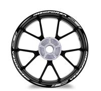 SHYYBD Autocollants Roues Jantes Autocollant De Roue De Moto 15″14″ Jante Réfléchissante Scooter Bande Décalcomanie Accessoires pour H&Onda pour Forza 125 250 300 350 750 MF13 Stickers Kit(Couleur 4)