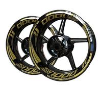 SHYYBD Autocollants Roues Jantes Autocollant De Roue De Moto pour Suzuki GSXS1000 GSXS 1000, Ensemble De Bandes De Pneu De Jante, Autocollants De Bande Stickers Kit(Couleur 5)