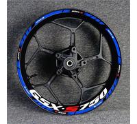 SHYYBD Autocollants Roues Jantes Autocollants De Décoration pour Moyeu De Roue De Moto pour Suzuki GSX-S750 GSX750S GSXS750 Gsxs 750 S750 Autocollant Réfléchissant pour Jante Stickers Kit(Couleur 7)