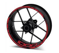 SHYYBD Autocollants Roues Jantes Autocollants De Jante De Moto, Autocollants De Jante, Kit De Bandes Réfléchissantes pour K&awasaki Z1000 Z 1000 Stickers Kit(Couleur 4)