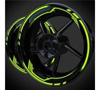 SHYYBD Autocollants Roues Jantes Autocollants De Jante De Moto, Autocollants De Moyeu, Bandes De Jante, Accessoires Imperméables pour K&awasaki pour Ninja ZX10R ZX-10R Stickers Kit(Couleur 2)