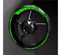 SHYYBD Autocollants Roues Jantes Autocollants De Jante De Moto, Bande Réfléchissante pour Moyeu, Accessoires pour K&awasaki ZX-10R ZX10R Zx-10r Stickers Kit(Couleur 10)