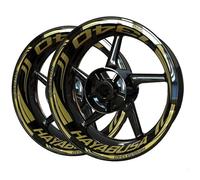 SHYYBD Autocollants Roues Jantes Autocollants De Jantes De Moto pour Suzuki Hayabusa 1340, Bandes Imperméables, Accessoires Stickers Kit(Couleur 5)