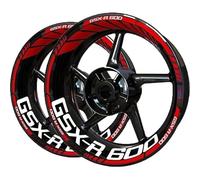 SHYYBD Autocollants Roues Jantes Autocollants pour Jantes De Moto pour Suzuki GSXR600 GSXR 600, Bandes Décoratives pour Jantes Et Pneus, Autocollants Stickers Kit(Couleur 5)