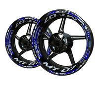 SHYYBD Autocollants Roues Jantes Autocollants pour Jantes De Moto pour Y&amaha MT07 MT 07 MT-07 Bande Réfléchissante Décoration Modifiée Stickers Kit(Couleur 1)